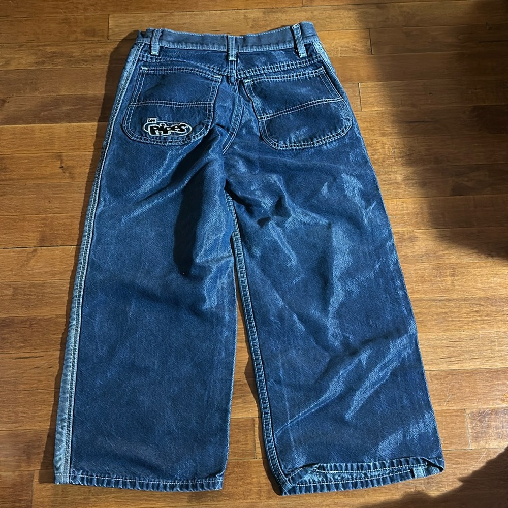 Vintage 90s Lee Jeans Boys Youth Kids Size S Lee Pipes Skater Wide Leg Baggy Y2K
